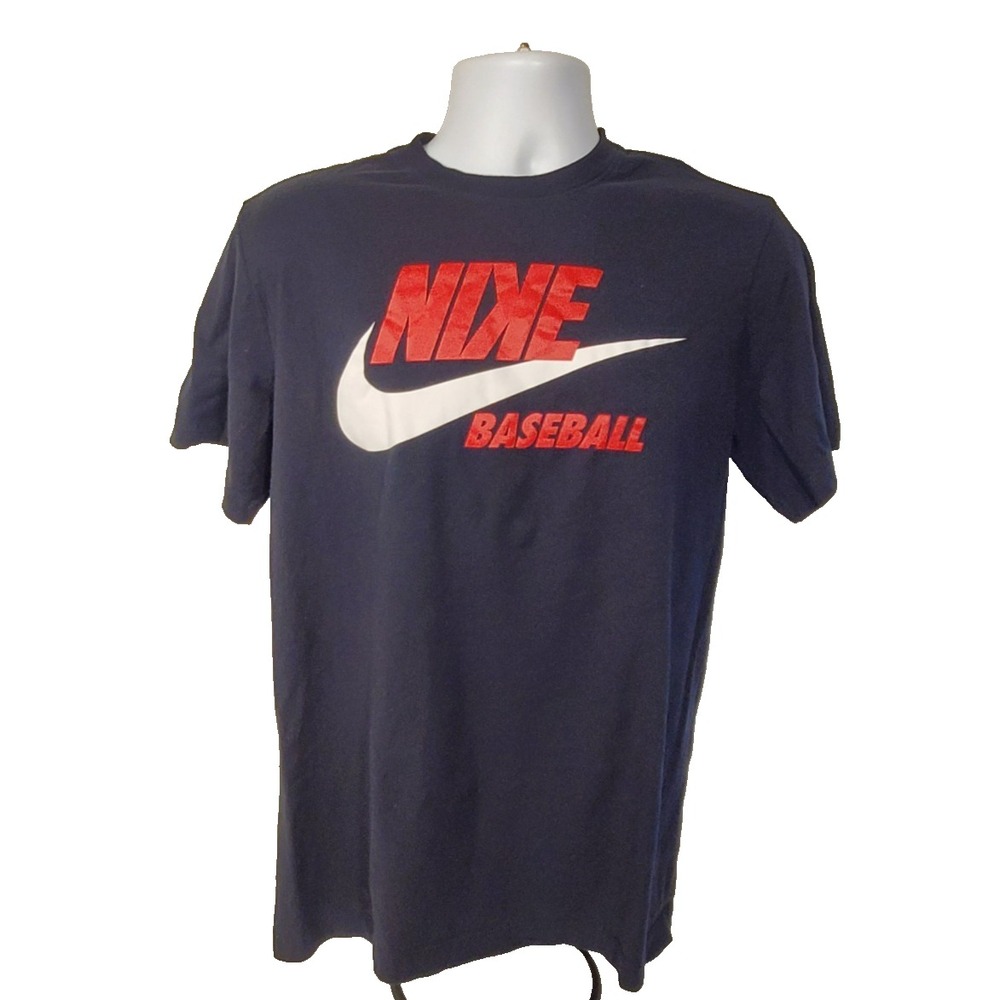 The Nike Tee Men's Small Baseball Black T-Shirt Short Sleeves